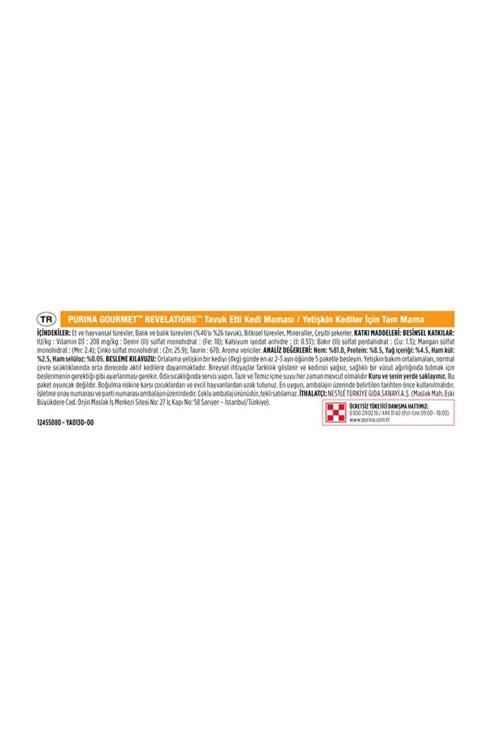 Revelations Tavuklu Kedi Yaş Maması 2x57gr