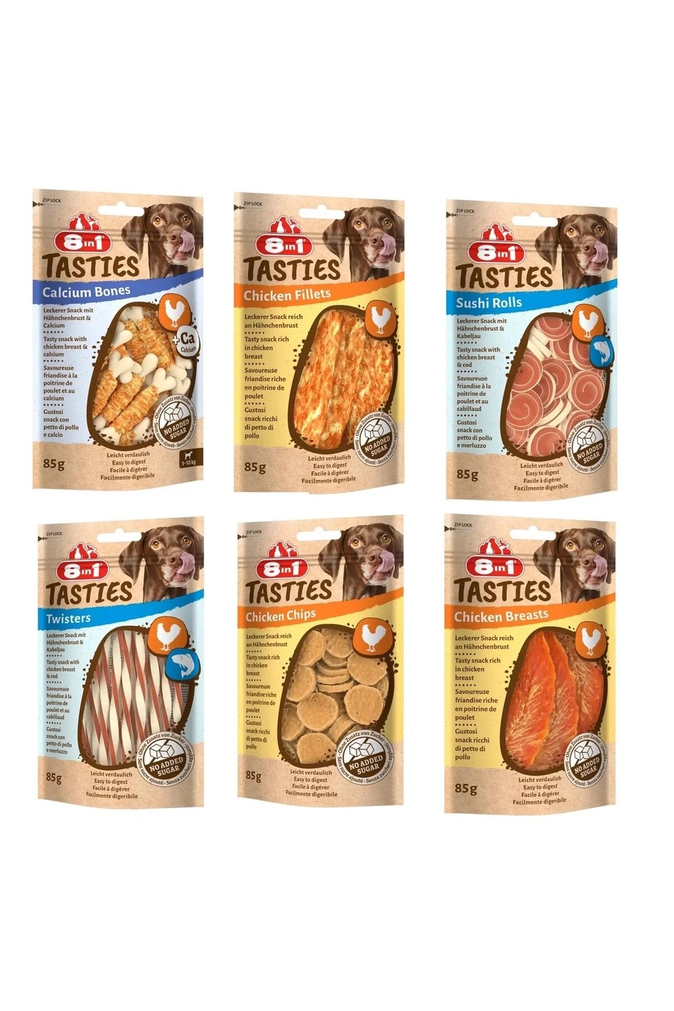 Tasties Karışık 6 Çeşit Köpek Ödülü 85grX6 Adet