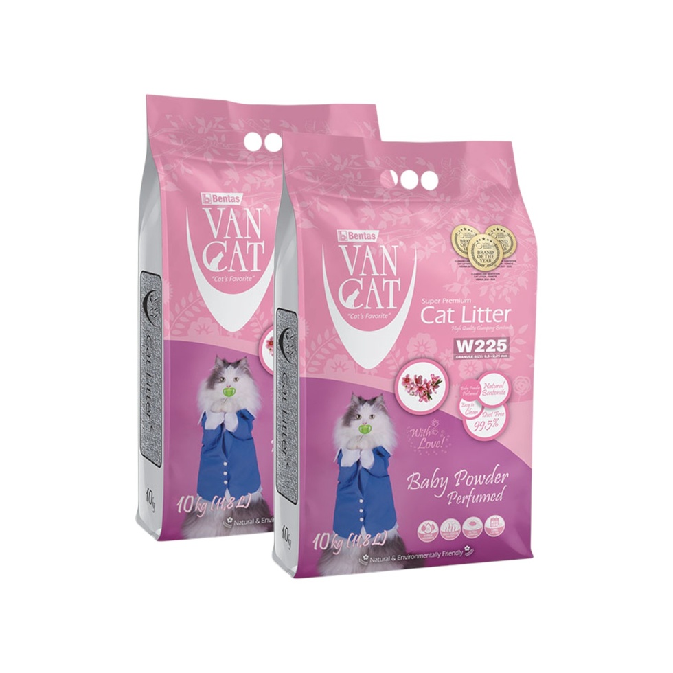 Bebek Pudrası Kokulu İnce Tane Kedi Kumu 10LX2 Adet