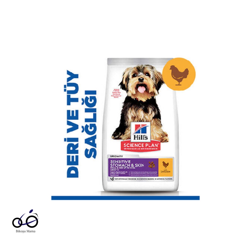 SCIENCE PLAN Sensitive Stomach & Skin Tavuklu Küçük Irk Yetişkin Köpek Maması 1,5kg