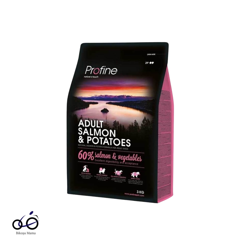 Somonlu Patatesli Yetişkin Kuru Köpek Maması 3kg