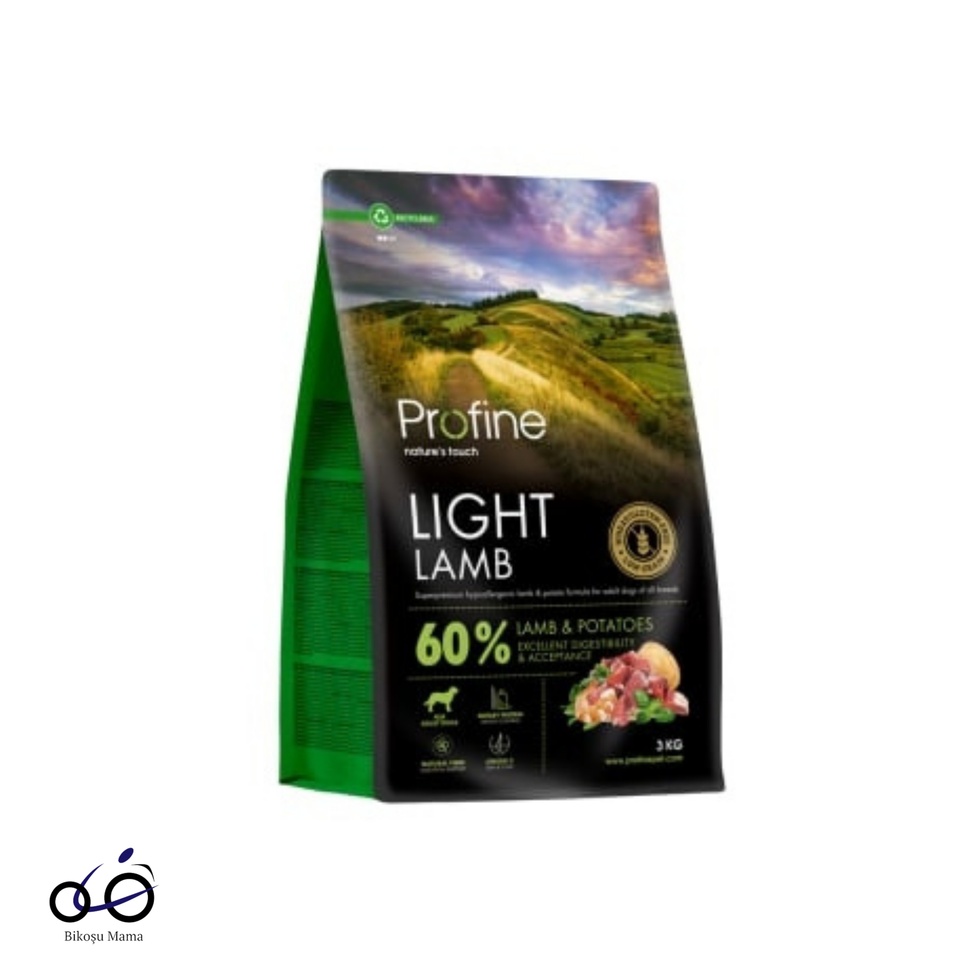 Düşük Tahıllı Light Kuzulu Diyet Köpek Maması 3kg