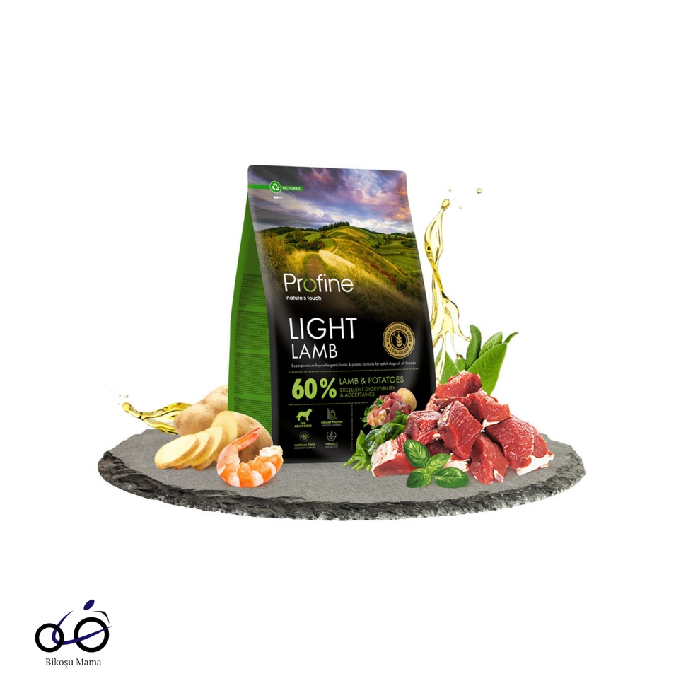 Düşük Tahıllı Light Kuzulu Diyet Köpek Maması 3kg