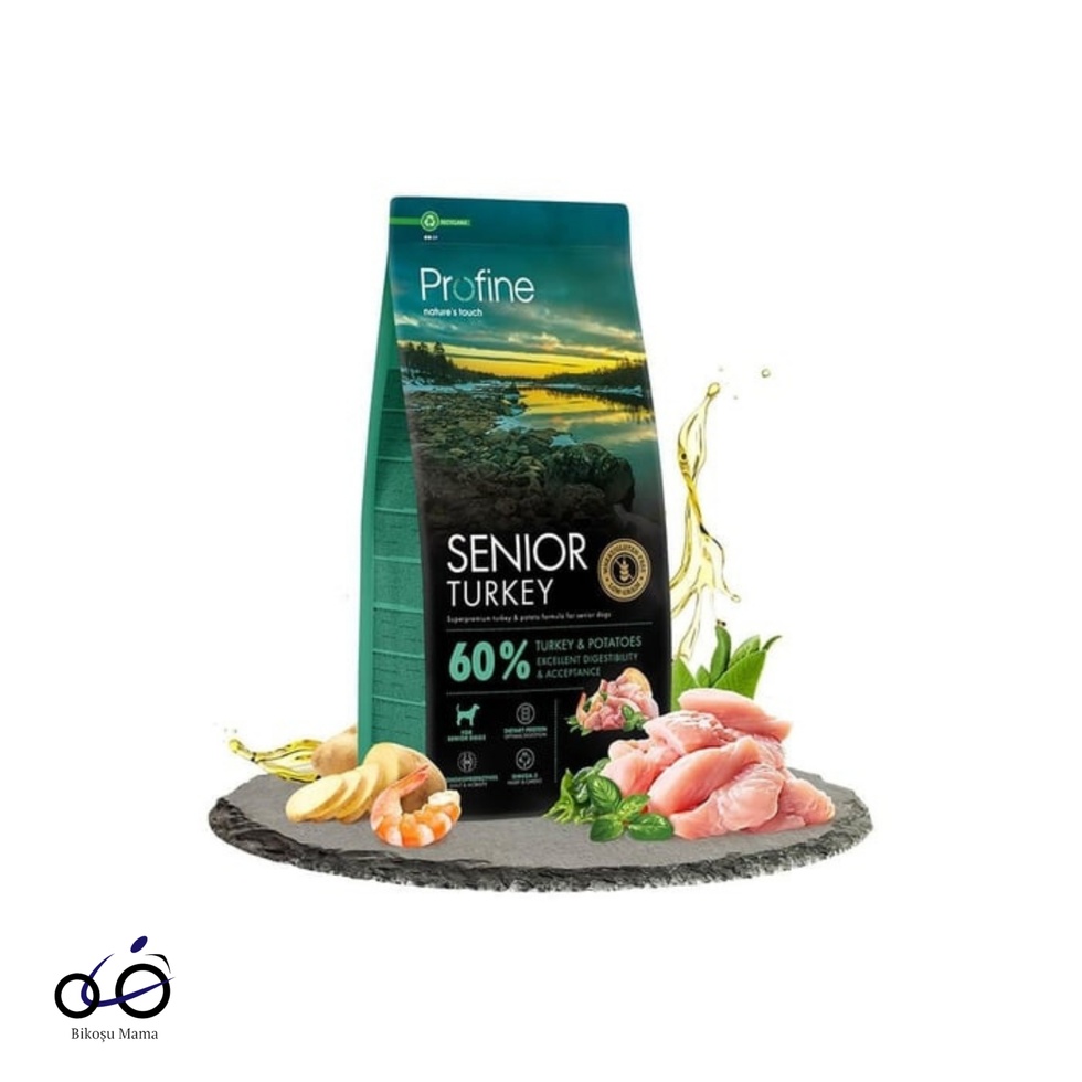 Senior Hindili Düşük Tahıllı Yaşlı Köpek Maması 12kg