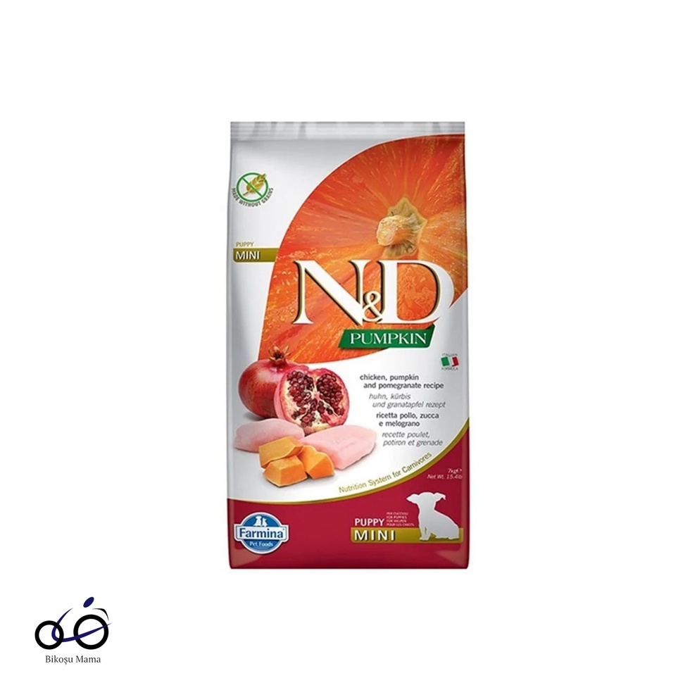 Pumpkin Tavuk Etli Bal Kabaklı ve Narlı Küçük Irk Tahılsız Yavru Köpek Maması