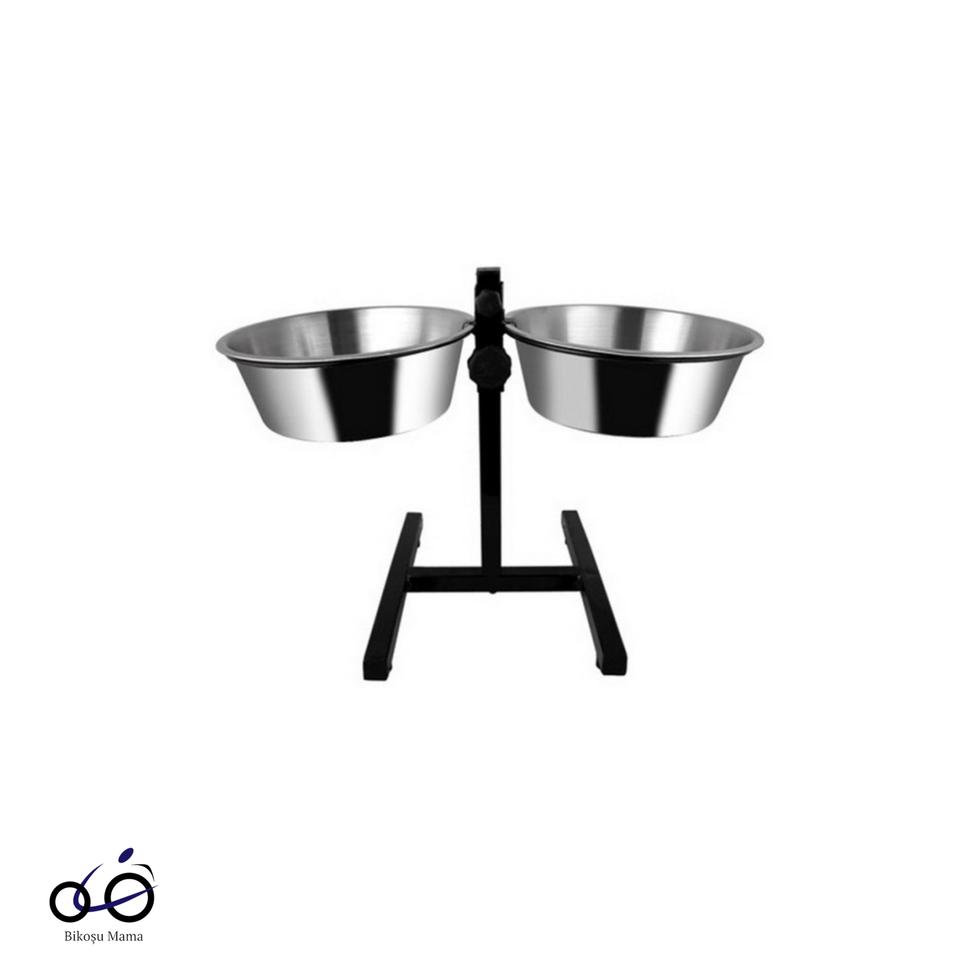 Ayarlanabilir Ayaklı İkili Mama & Su Kabı