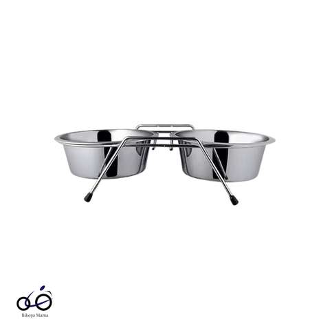 Ayaklı İkili Krom Mama & Su Kabı 3Qt