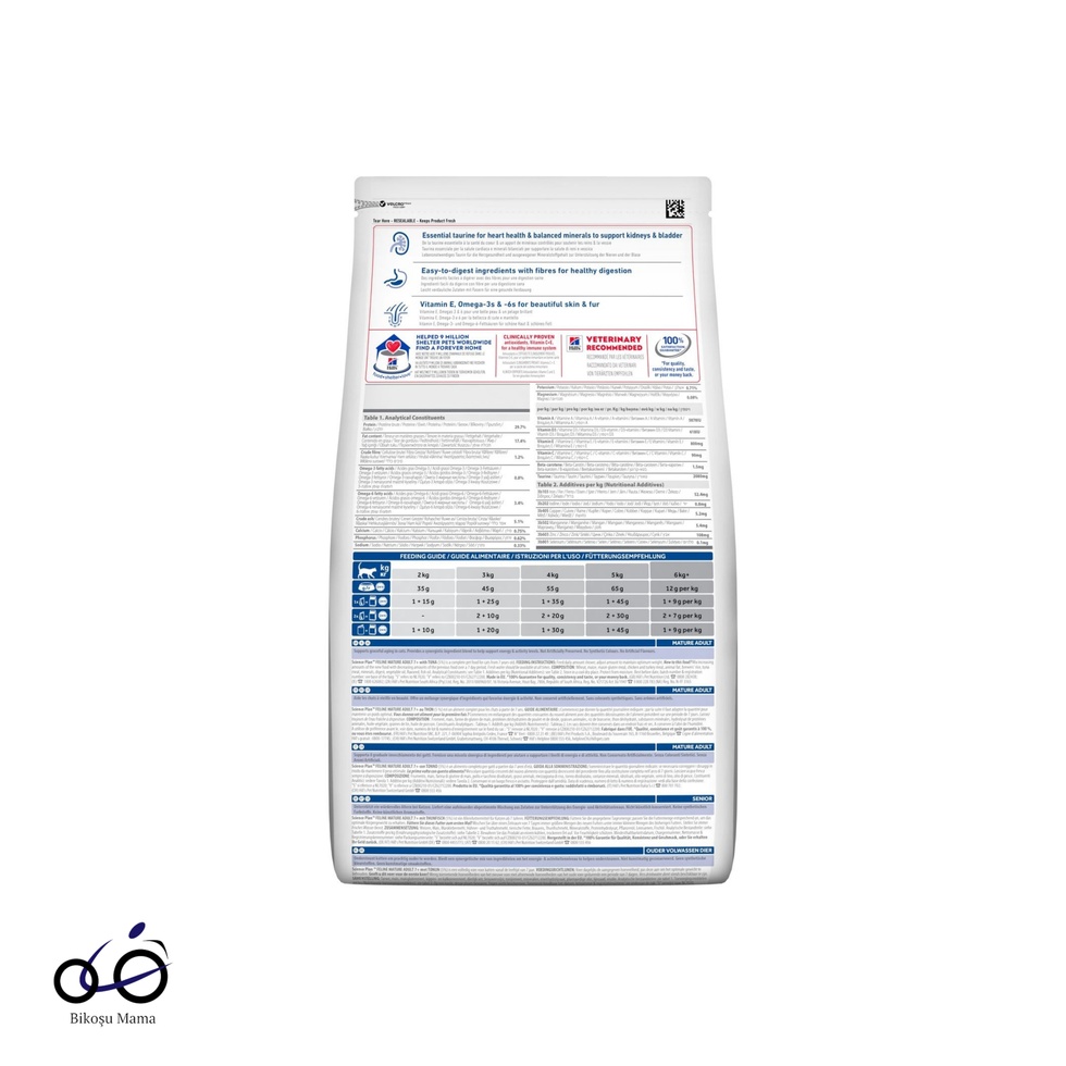 SCIENCE PLAN 7+ Ton Balıklı Yaşlı Kedi Maması 1,5kg