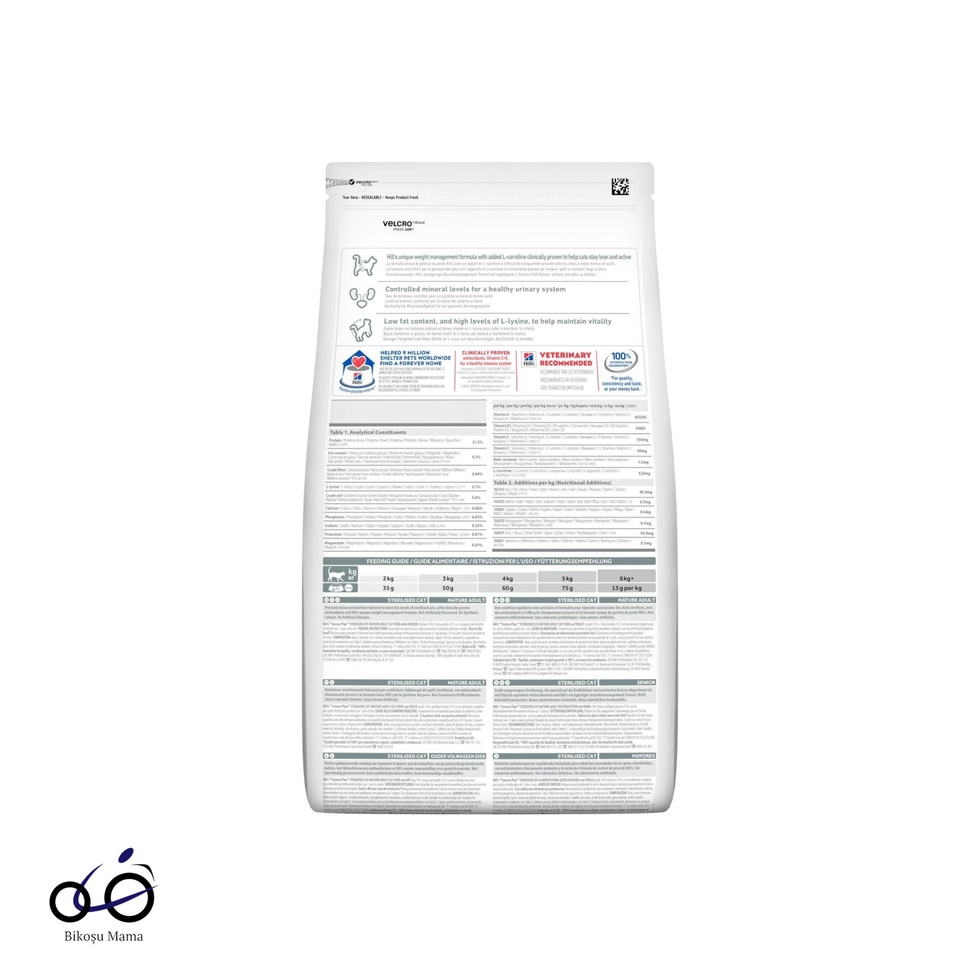 SCIENCE PLAN 7+ Tavuklu Kısırlaştırılmış Yaşlı Kedi Maması 1,5kg