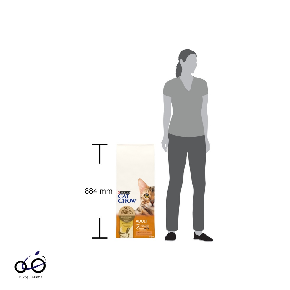 Tavuklu & Hindili Yetişkin Kedi Maması 15kg