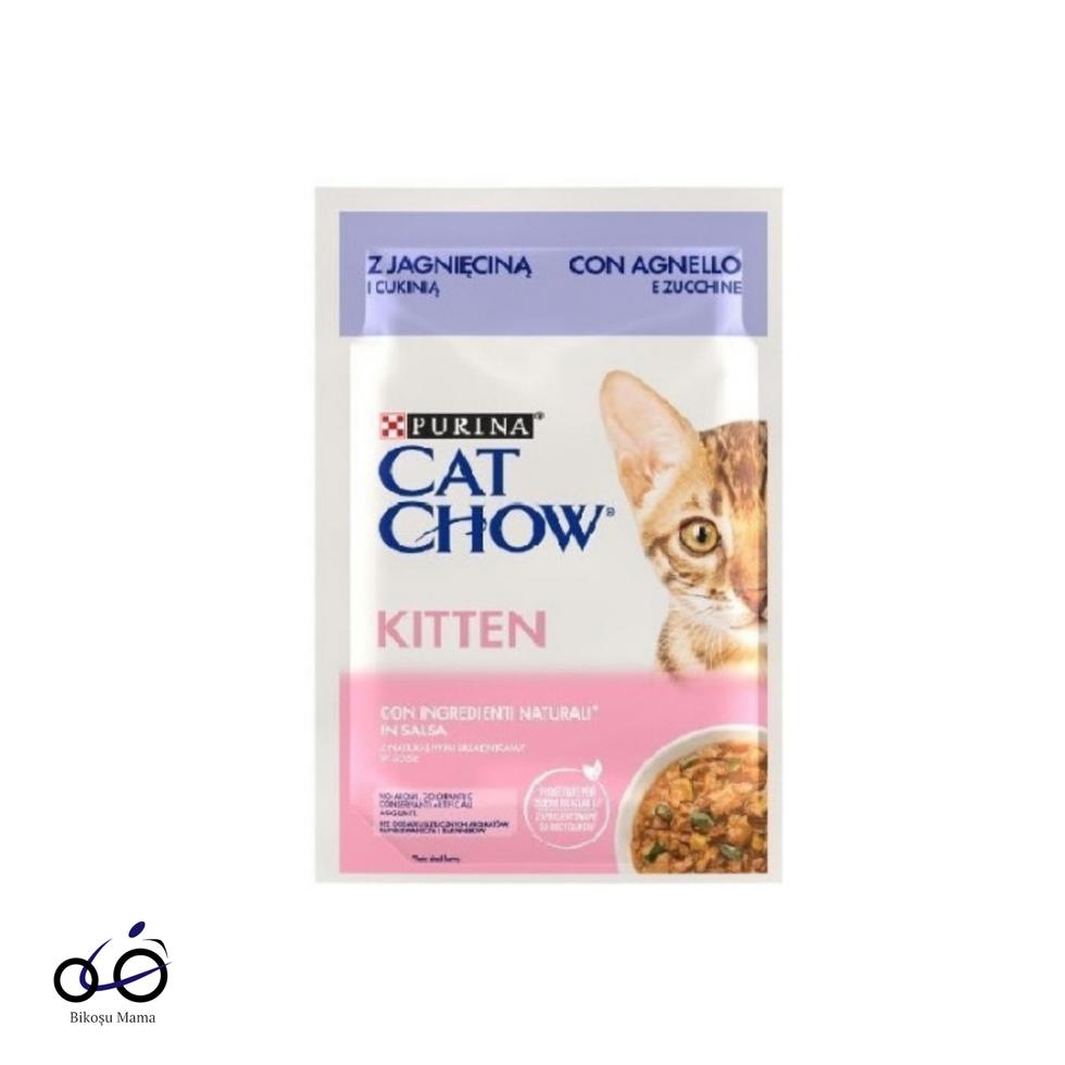 Pouch Sos İçinde Kuzu Etli ve Kabaklı Yavru Kedi Yaş Maması 85gr