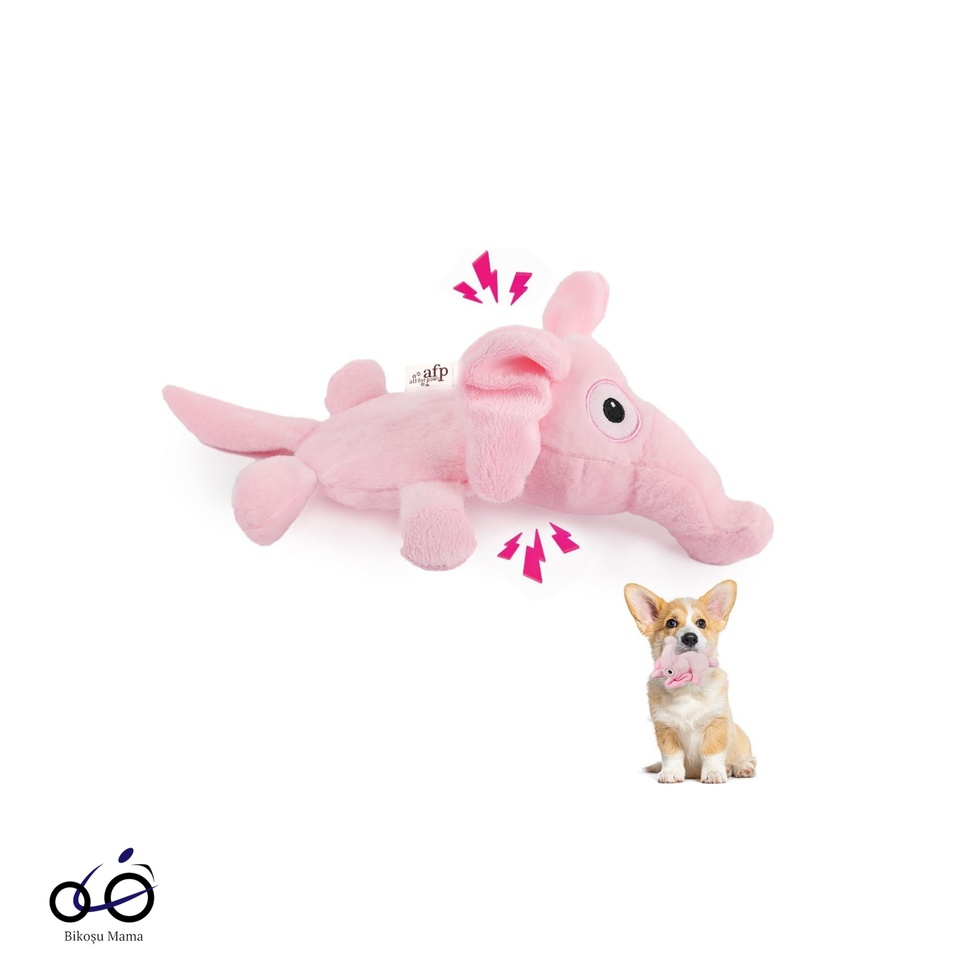 Ultrasonik Sessiz Peluş Fil Köpek Oyuncağı