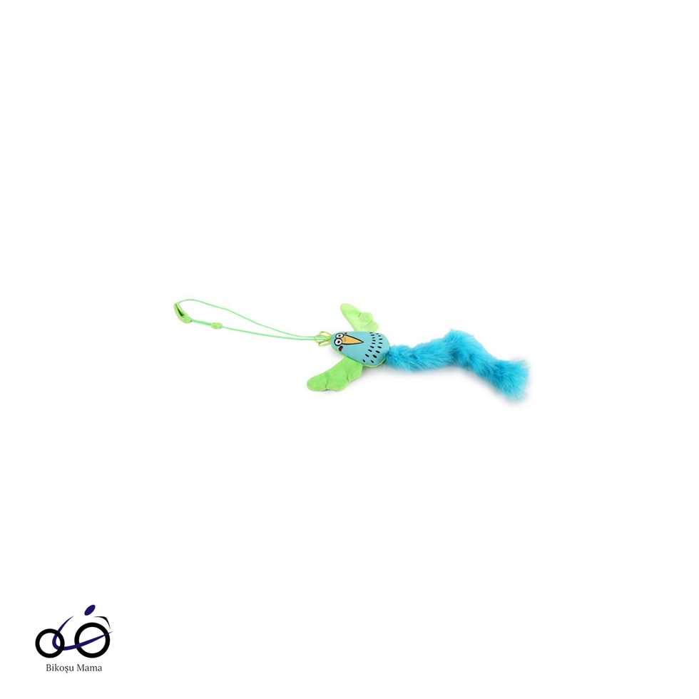 Cartoon Catnipli Uçan Kuş İpli Kedi Oyuncağı