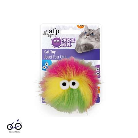 Furry Ball-Fluffer Catnipli Sarı Kedi Oyuncağı