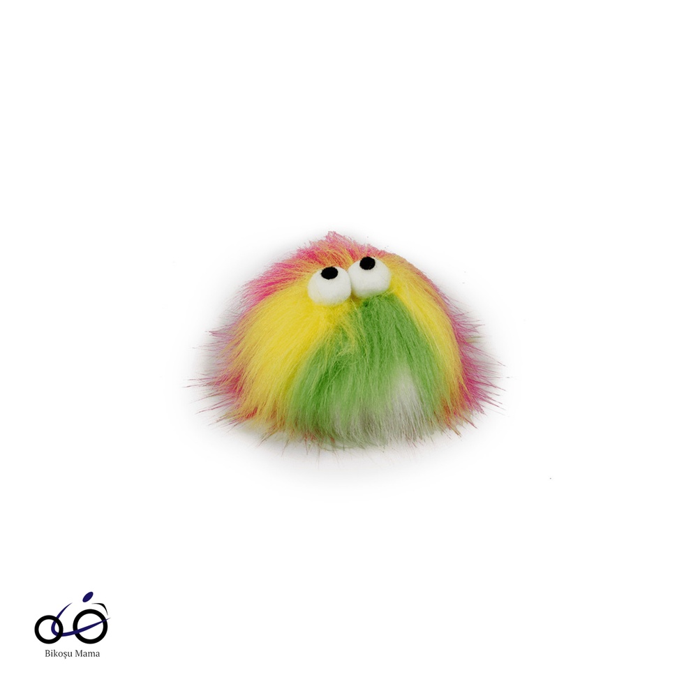 Furry Ball-Fluffer Catnipli Sarı Kedi Oyuncağı