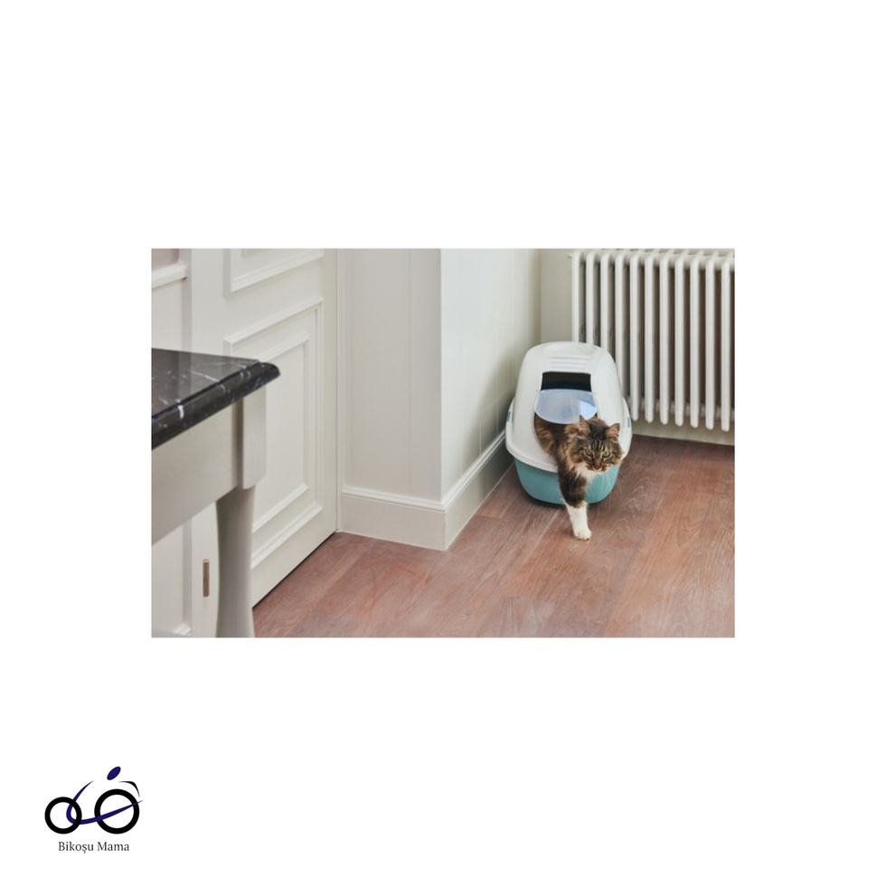 Smart Kapalı Kedi Tuvaleti- Açık Mavi