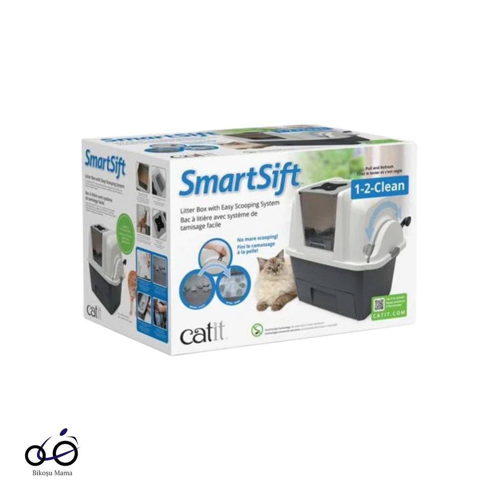 SmartSift Otomatik Kedi Tuvalet İstasyonu 66x48x63cm