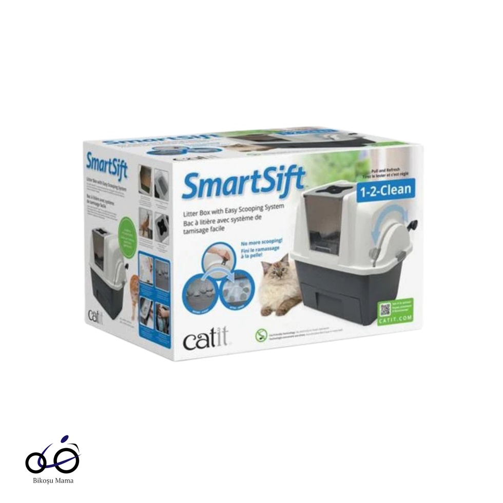 SmartSift Otomatik Kedi Tuvalet İstasyonu 66x48x63cm