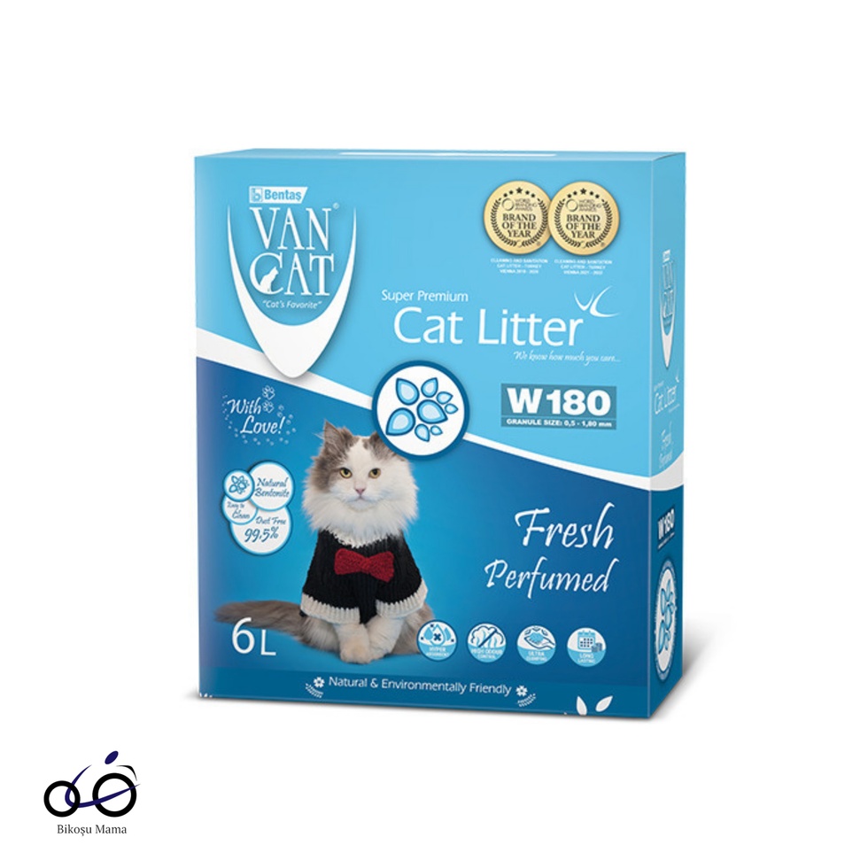 Premium Fresh Kokulu Beyaz Bentonit Kedi Kumu 6L