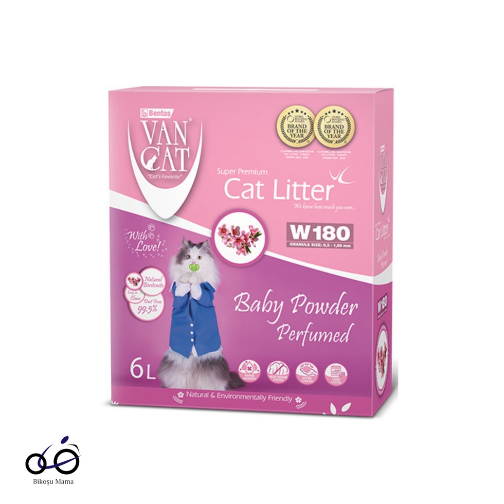 Premium Bebek Pudrası Kokulu Kedi Kumu 6L