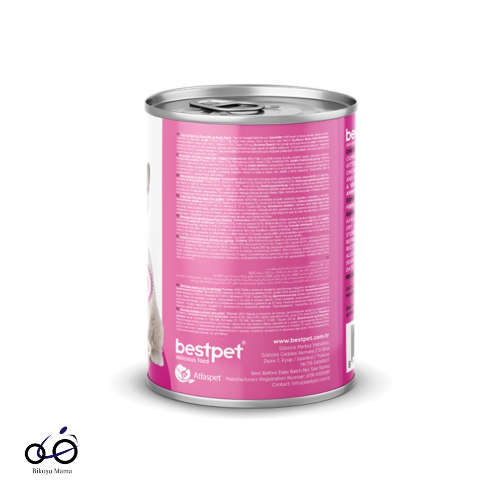 Tavuk Parça Etli Ve Soslu Yavru Kedi Konservesi 400gr