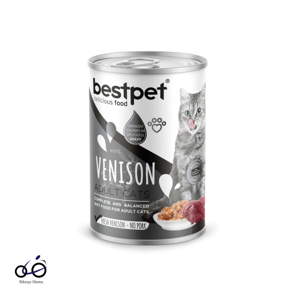 Geyik Parça Etli Ve Soslu Yetişkin Kedi Konservesi 400gr