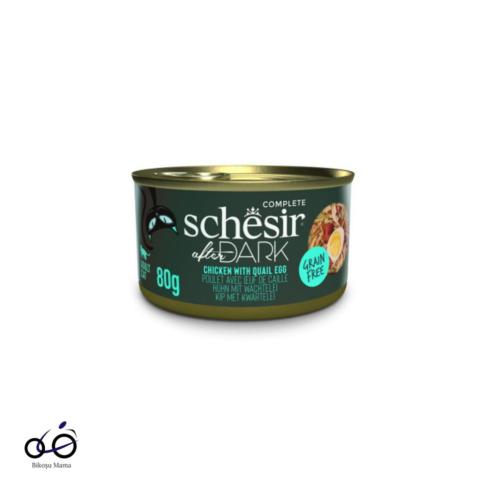 After Dark Tavuk ile Bıldırcın Yumurtası Et Suyunda Yetişkin Kedi Konservesi 80gr