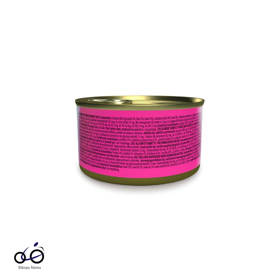 After Dark Tavuk ile Sığır Et Suyunda Yetişkin Kedi Konservesi 80gr