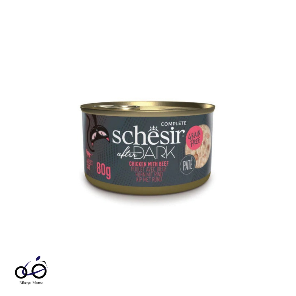 After Dark Tavuk ile Sığır Et Suyunda Yetişkin Kedi Konservesi 80gr