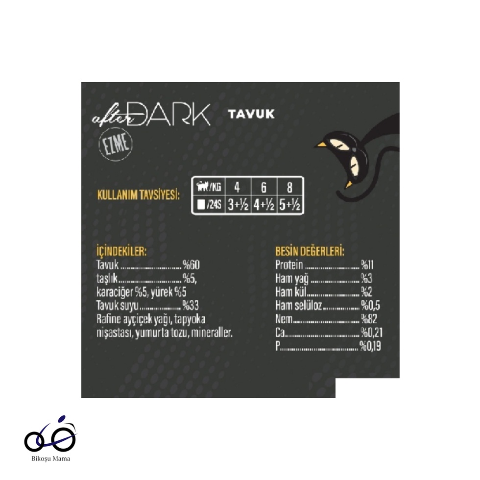 After Dark Tavuk Pate Yetişkin Kedi Konservesi 80gr