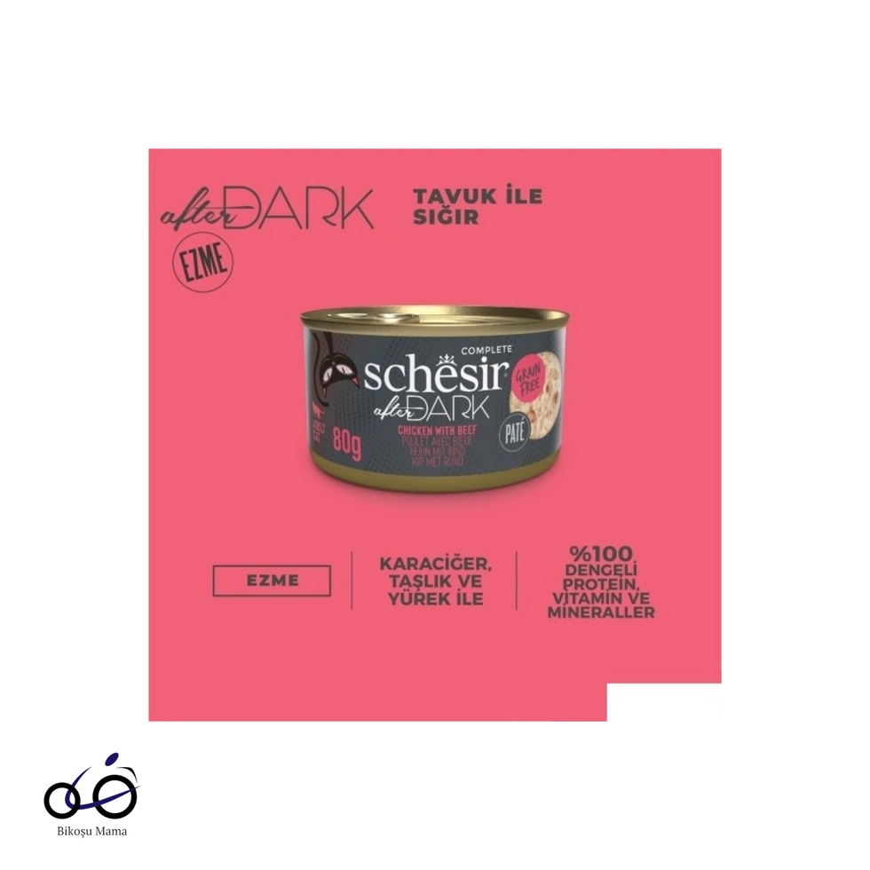 After Dark Tavuk ile Sığır Paté Yetişkin Kedi Konservesi 80gr