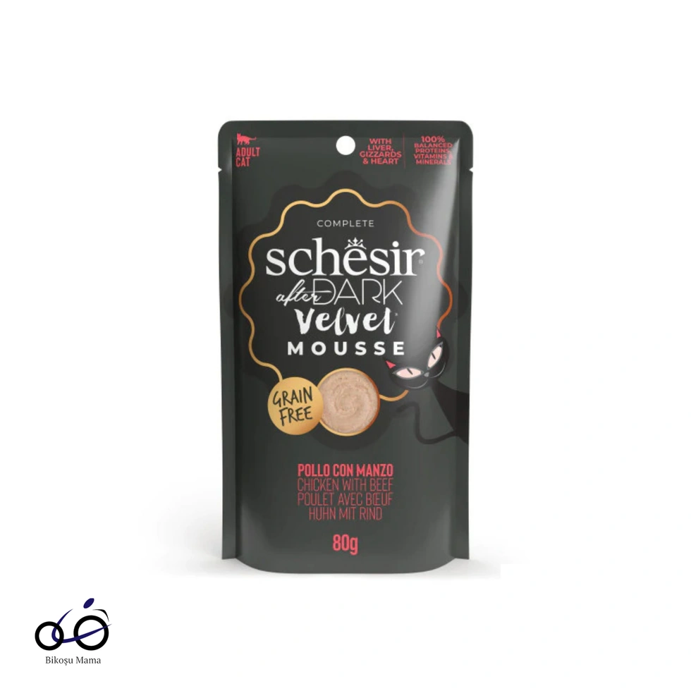 After Dark Tavuk ile Sığır Mus Yetişkin Kedi Yaş Maması 80gr