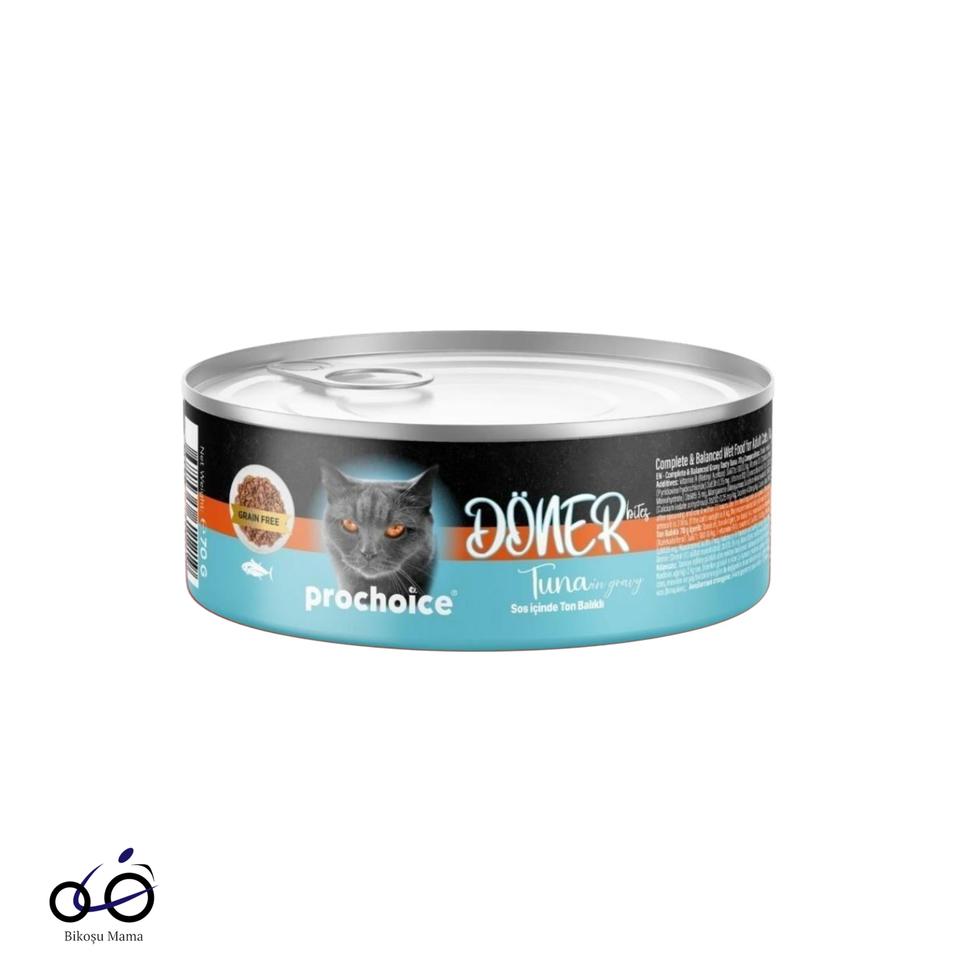 Döner Bites Sos İçinde Ton Balıklı Yetişkin Kedi Konservesi 70gr