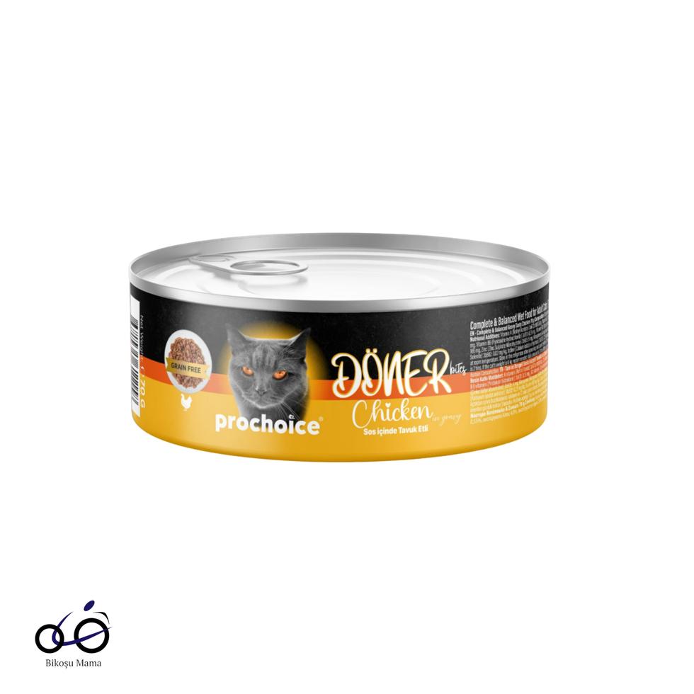 Döner Bites Sos İçinde Tavuklu Yetişkin Kedi Konservesi 70gr