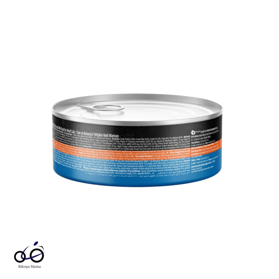 Döner Bites Sos İçinde Sardalyalı Yetişkin Kedi Konservesi 70gr