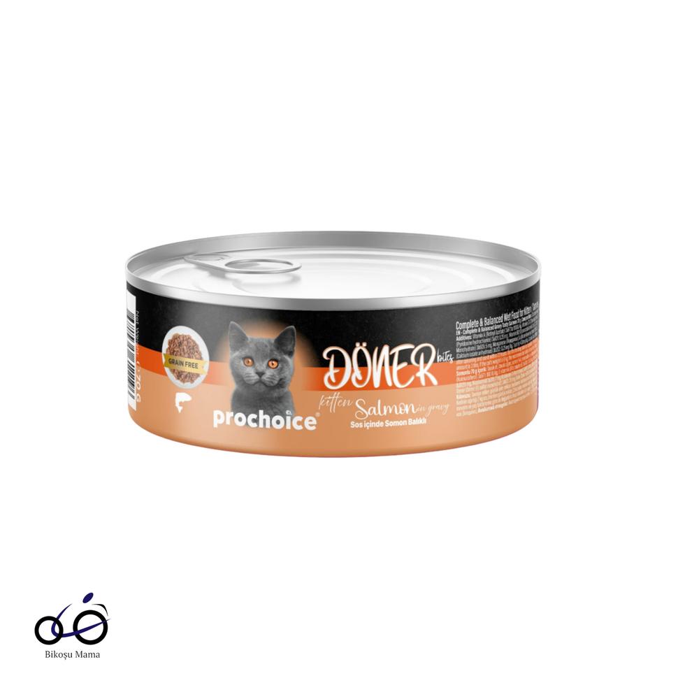 Döner Bites Sos İçinde Somon Balıklı Yavru Kedi Konservesi 70gr