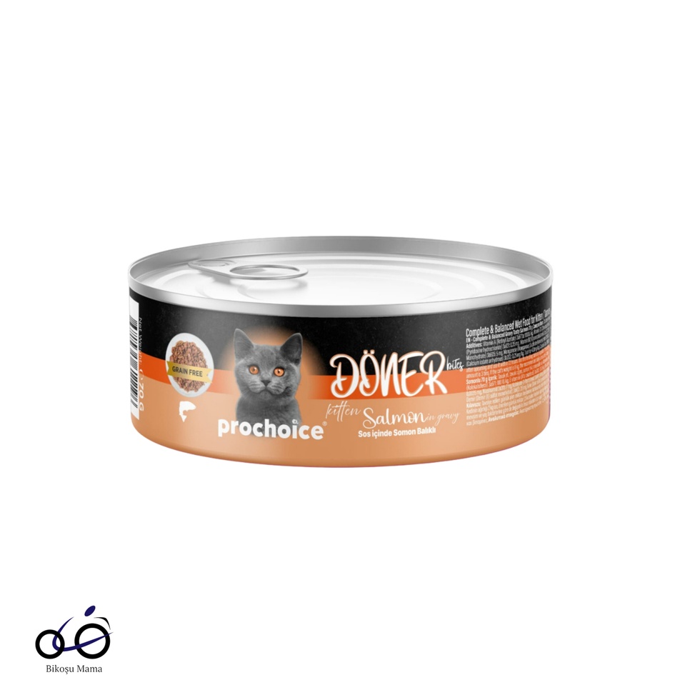 Döner Bites Sos İçinde Somon Balıklı Yavru Kedi Konservesi 70gr