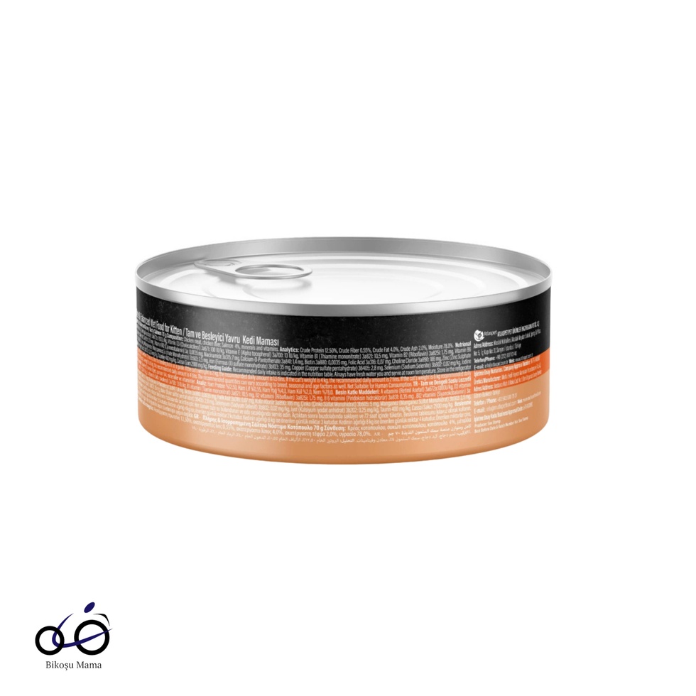 Döner Bites Sos İçinde Somon Balıklı Yavru Kedi Konservesi 70gr