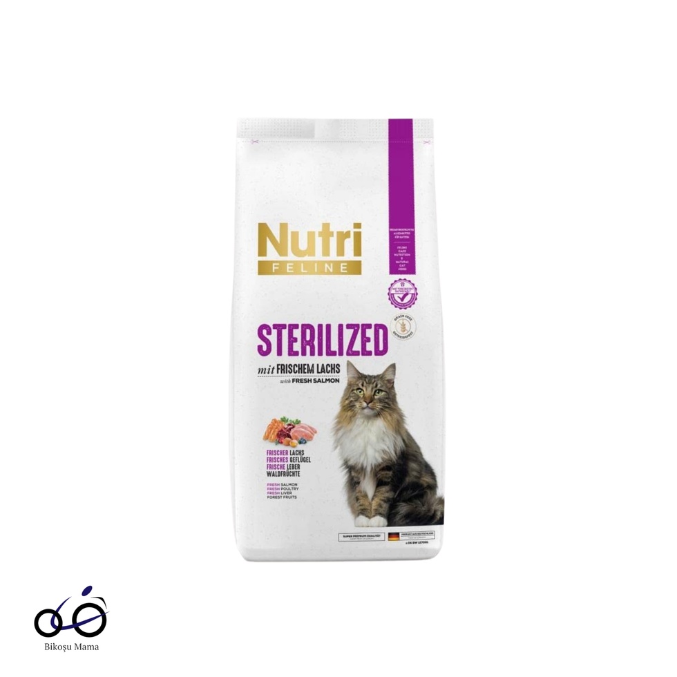 Feline Somonlu Tahılsız Kısırlaştırılmış Kedi Maması 10kg
