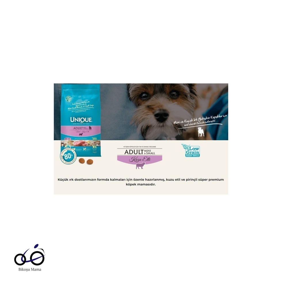 Küçük Irk Kuzu Etli Yetişkin Köpek Maması 3kg