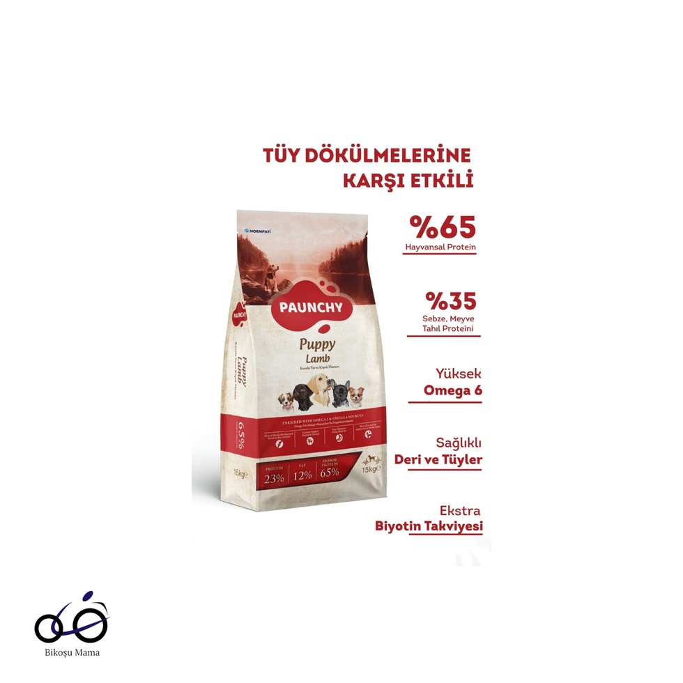 Kuzu Etli Yavru Köpek Maması 15kg