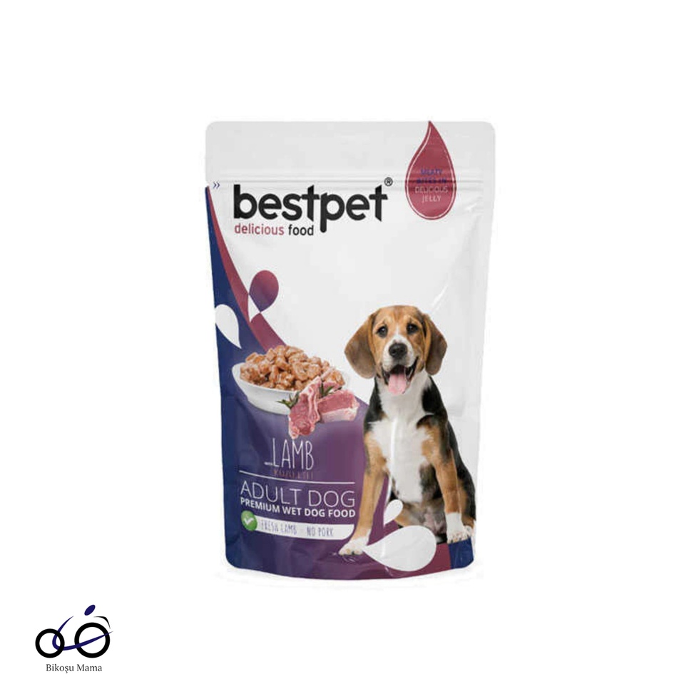 Jöle İçinde Kuzu Parça Etli Yetişkin Köpek Yaş Maması 100gr