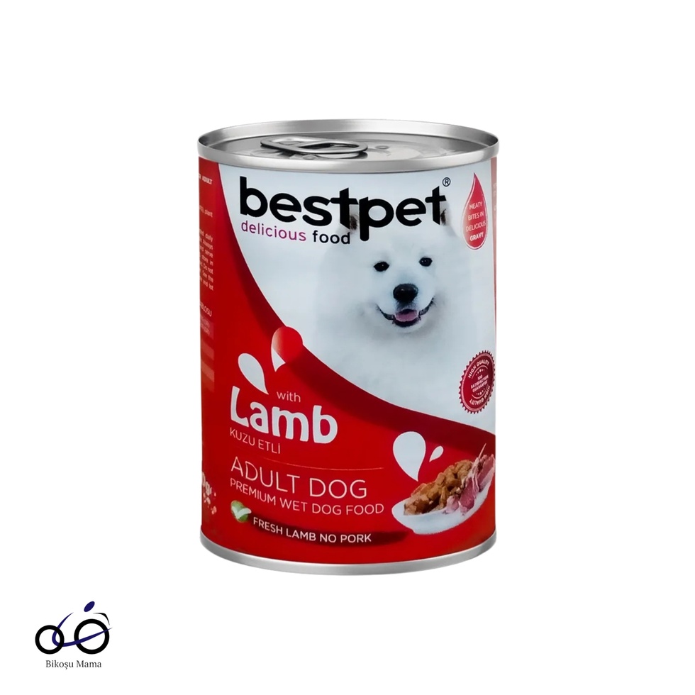 Kuzu Parça Etli Ve Soslu Yetişkin Köpek Konservesi 400gr