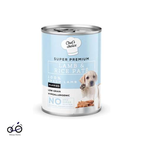 Chefs Choice Hipoalerjenik, Kuzu Etli Ve Pirinçli Ezme Yavru Köpek Konservesi 400gr