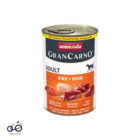 GranCarno Sığırlı ve Tavuklu Yetişkin Köpek Konservesi 400gr