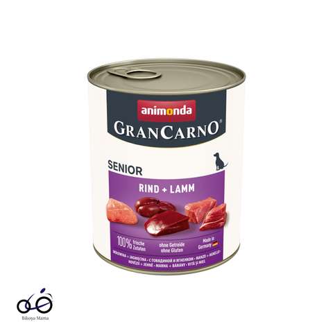 GranCarno Sığırlı ve Kuzulu Yaşlı Köpek Konservesi 400gr