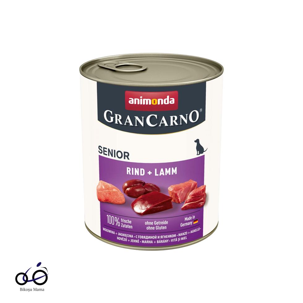 GranCarno Sığırlı ve Kuzulu Yaşlı Köpek Konservesi 400gr