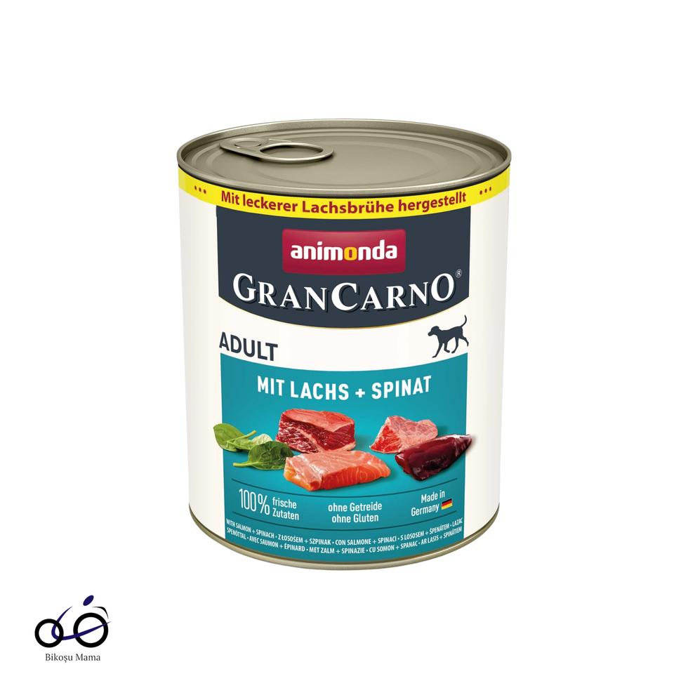 GranCarno Ispanaklı Somonlu Yetişkin Köpek Konservesi 400gr