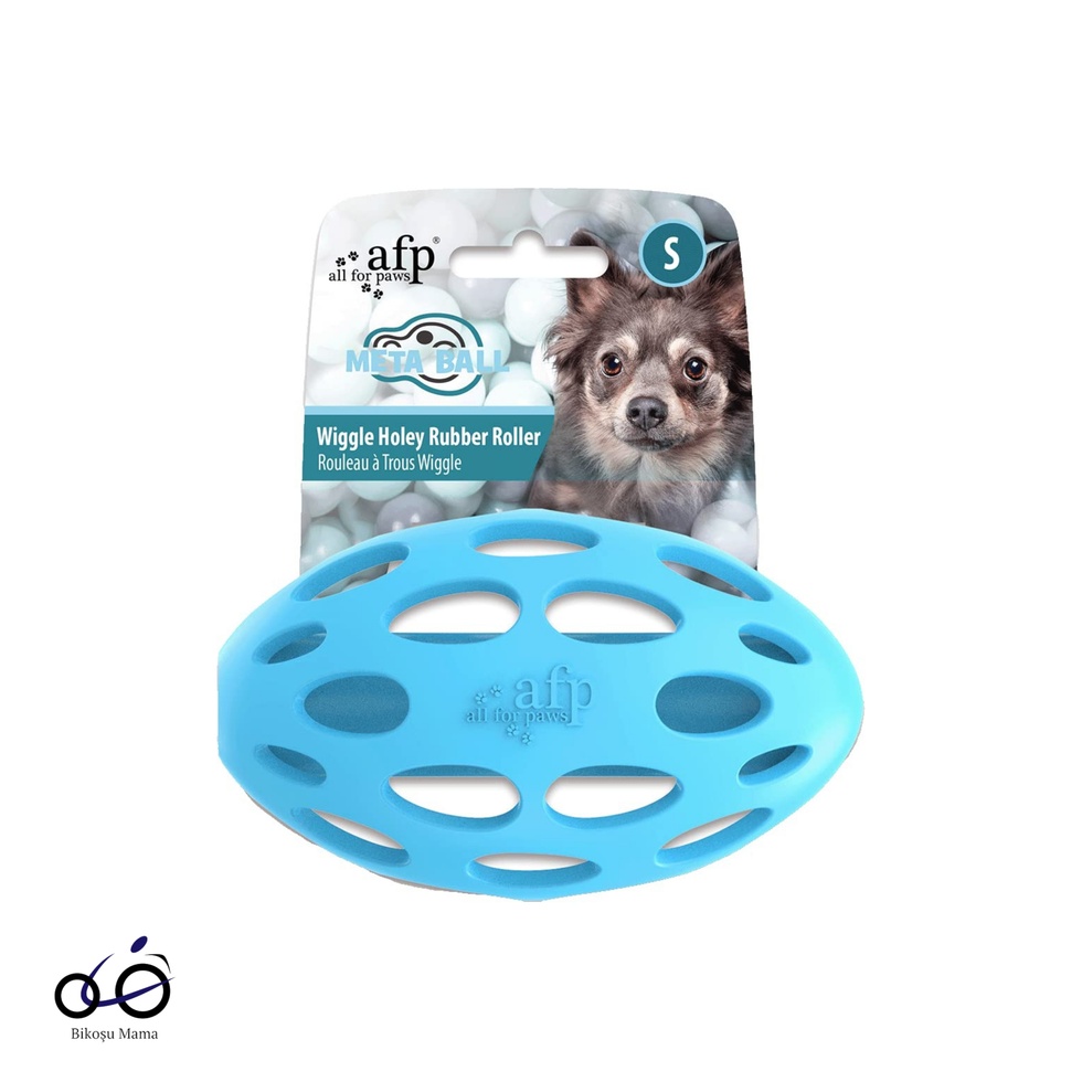 Meta Ball Sesli Kauçuk Delikli Silindir Köpek Oyuncağı S