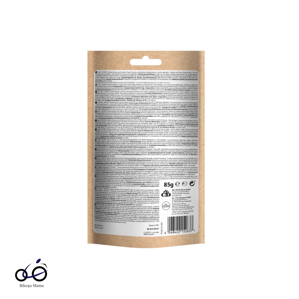 Tasties Tavuk Göğsü Köpek Ödülü 85gr